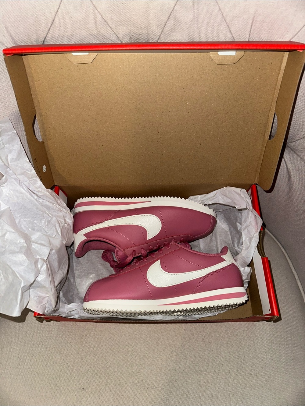 Pink Nike Cortez Sneakers - Picture 5 of 6